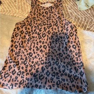 Leopard Print Sleeveless Top